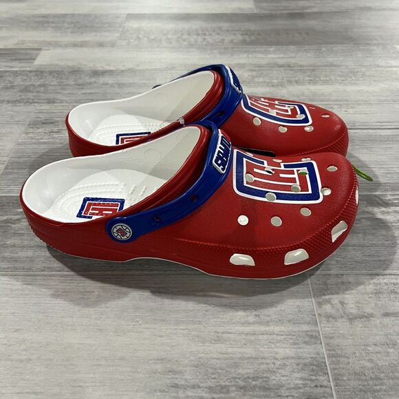 Crocs Men's Los Angeles Clippers NBA Classic Slip On Clogs Red Logo Size 11 - Picture 4 of 11